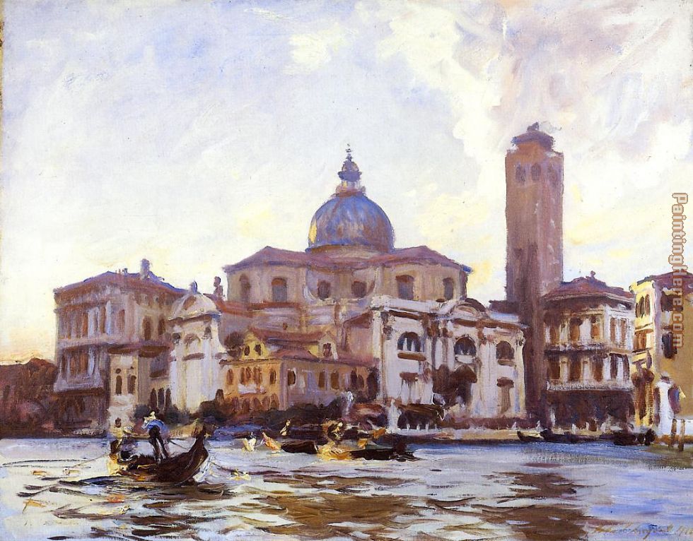 Palazzo Labia and San Geremia Venice painting - John Singer Sargent Palazzo Labia and San Geremia Venice art painting